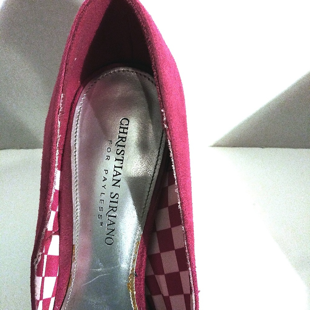 Red Pointy Toe Heels By Christian Siriano Size 9 - Picture 6 of 8